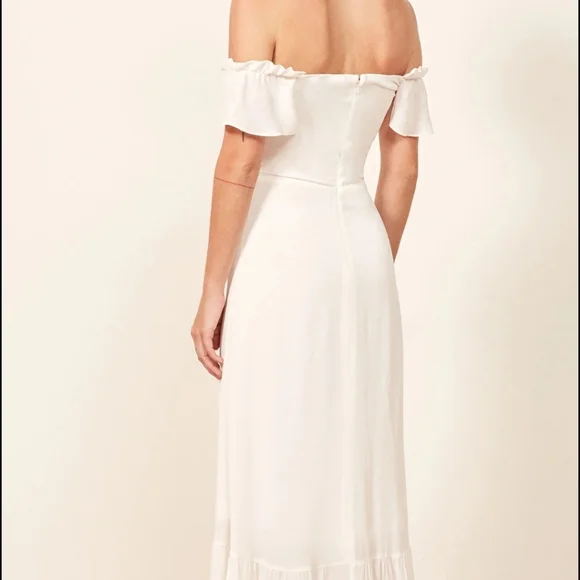 Reformation White Strapless Dress - Picture 4 of 8